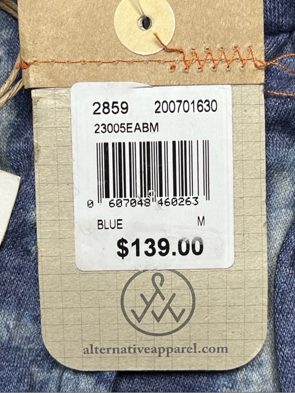 NWT Alternative Apparel Asymmetrical Mini Skirt M Blue Geometric Batik $139 - Picture 10 of 10